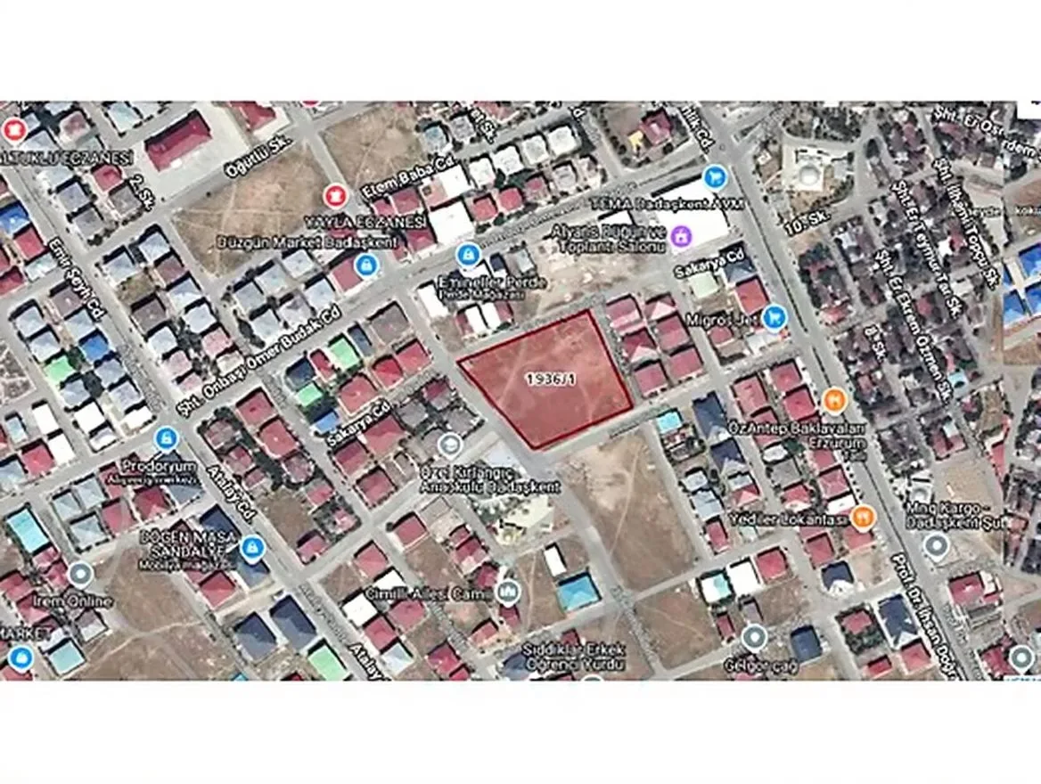 SATILIK ARSA ERZURUM/AZIZIYE ★ 160M² EĞITIM İMARLI - Fotoğraf 2