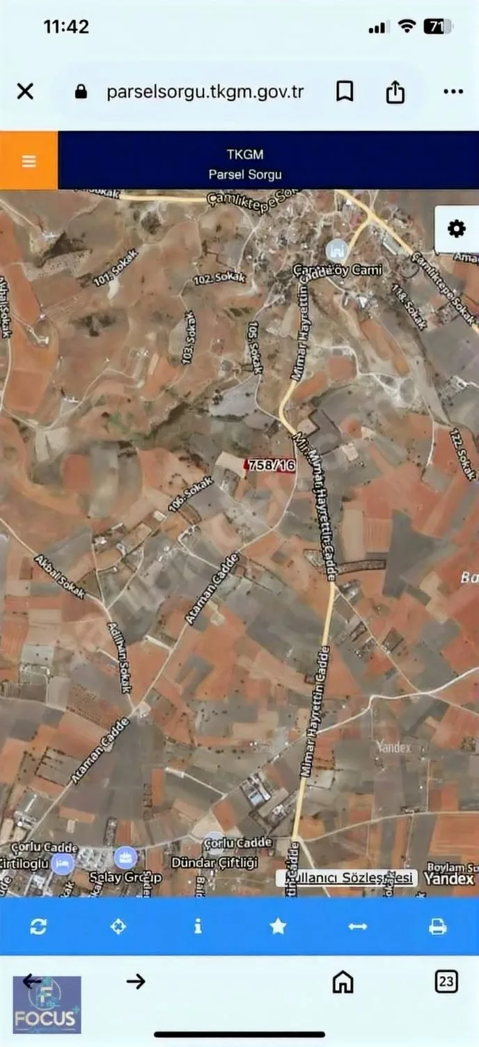 ERZURUM SILIVRI SATILIK ARSA 4330M² TARLA İMARLI - Fotoğraf 2