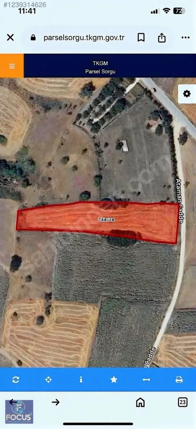 ERZURUM SILIVRI SATILIK ARSA 4330M² TARLA İMARLI - Fotoğraf 3