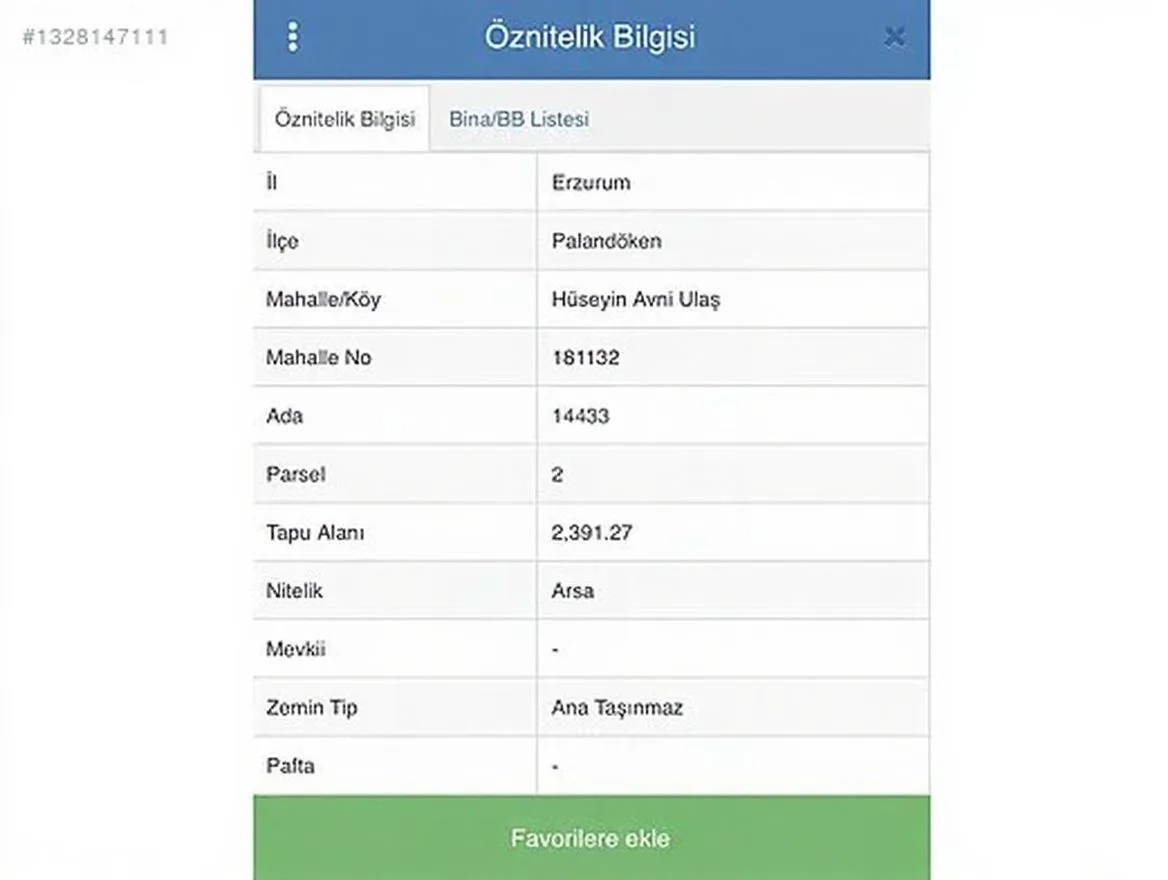 ERZURUM PALANDÖKEN SATILIK ARSA 2391M² KONUT İMARLI - 4
