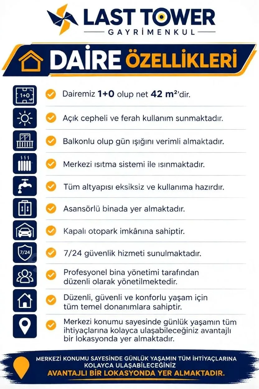 EŞYALI ERZURUM KİRALIK STÜDYO (1+0) DAİRE | PALANDÖKEN 42M² YENİ - 5