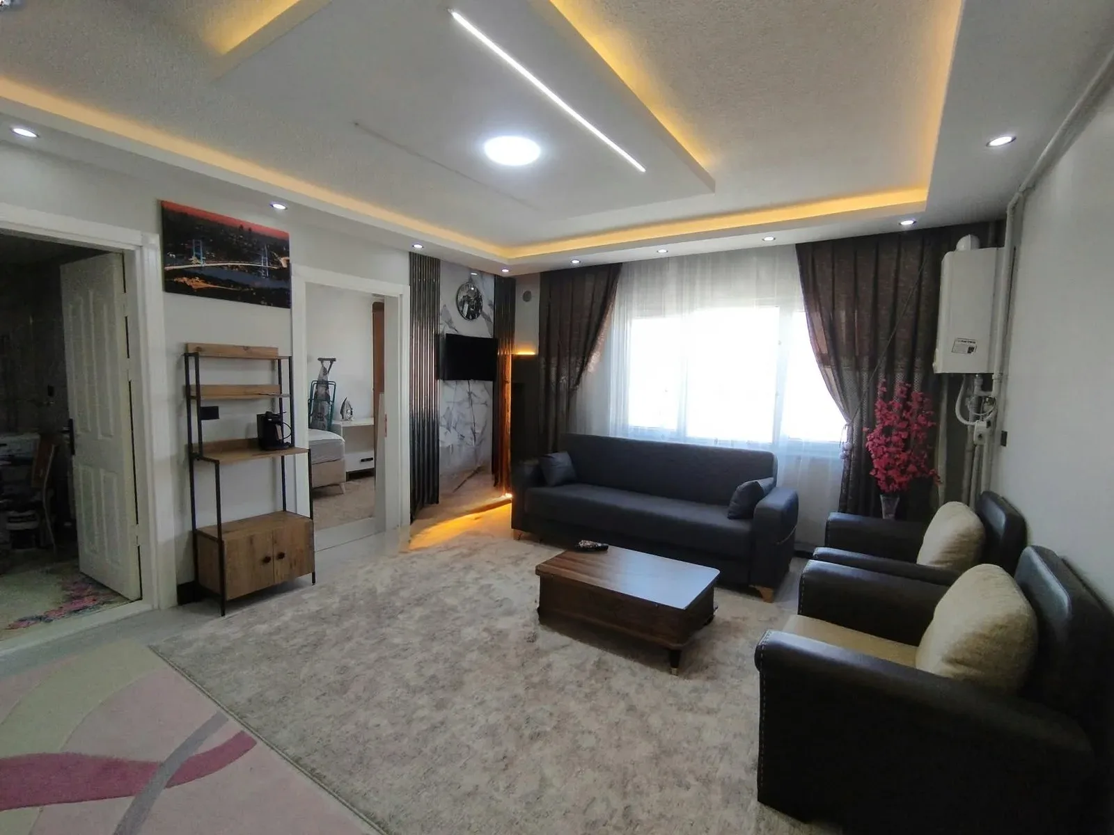 Yakutiye Terminal'da 3. Kat 60 m² 1+1 Kiralık Villa