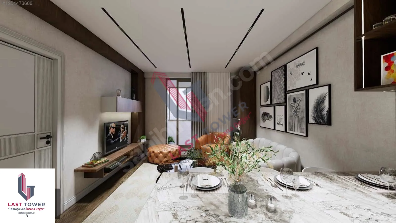 ERZURUM AZIZIYE SATILIK 1+1 DAİRE 50M² SALTUKLU 1/3 KAT SIFIR - Fotoğraf 3