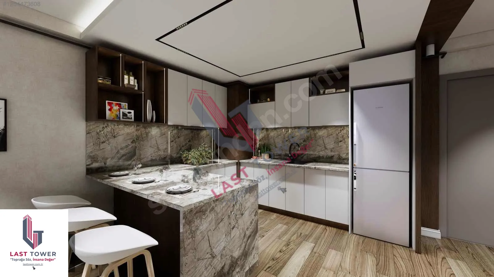 ERZURUM AZIZIYE SATILIK 1+1 DAİRE 50M² SALTUKLU 1/3 KAT SIFIR - Fotoğraf 4