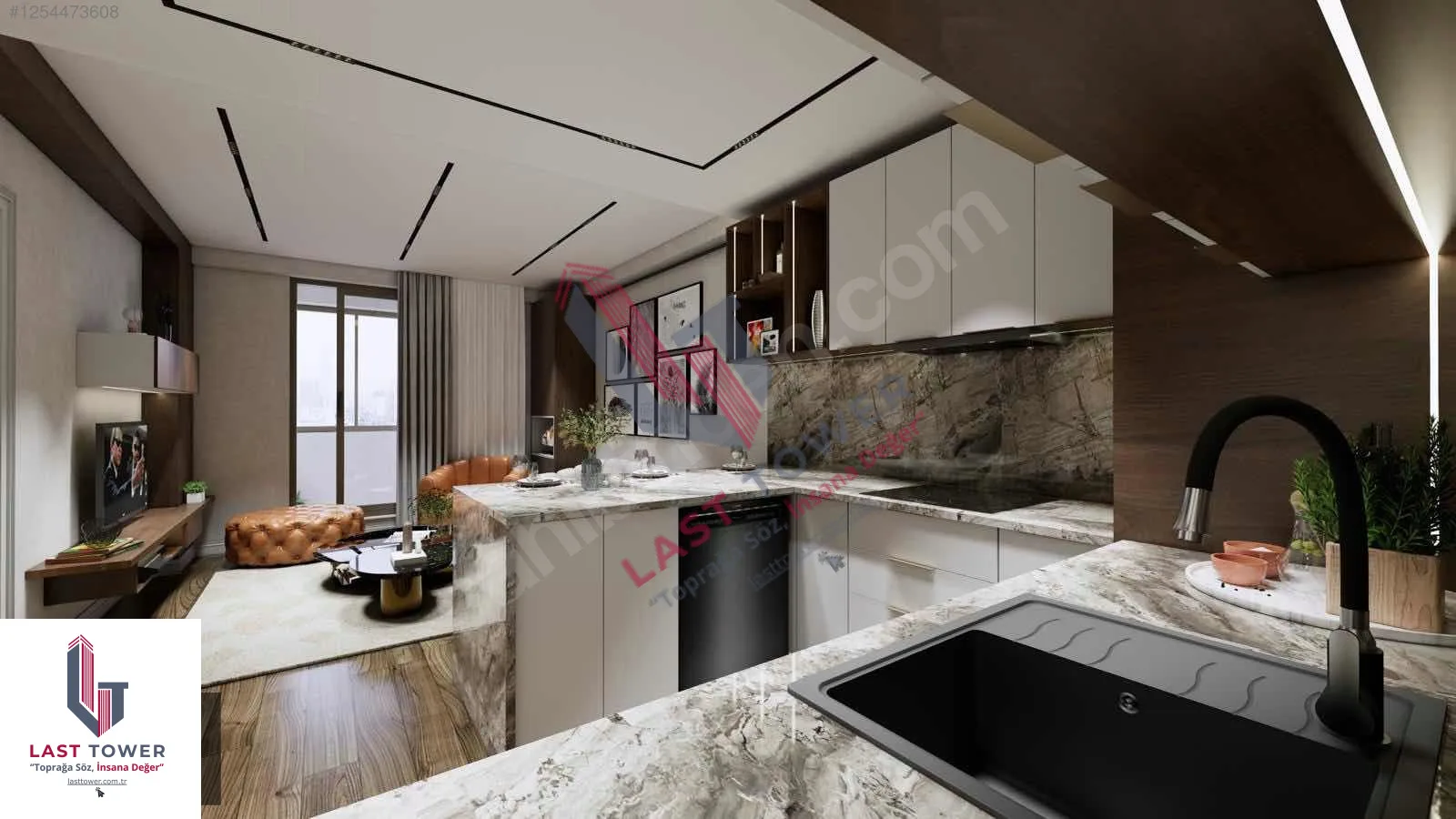 ERZURUM AZIZIYE SATILIK 1+1 DAİRE 50M² SALTUKLU 1/3 KAT SIFIR - Fotoğraf 5