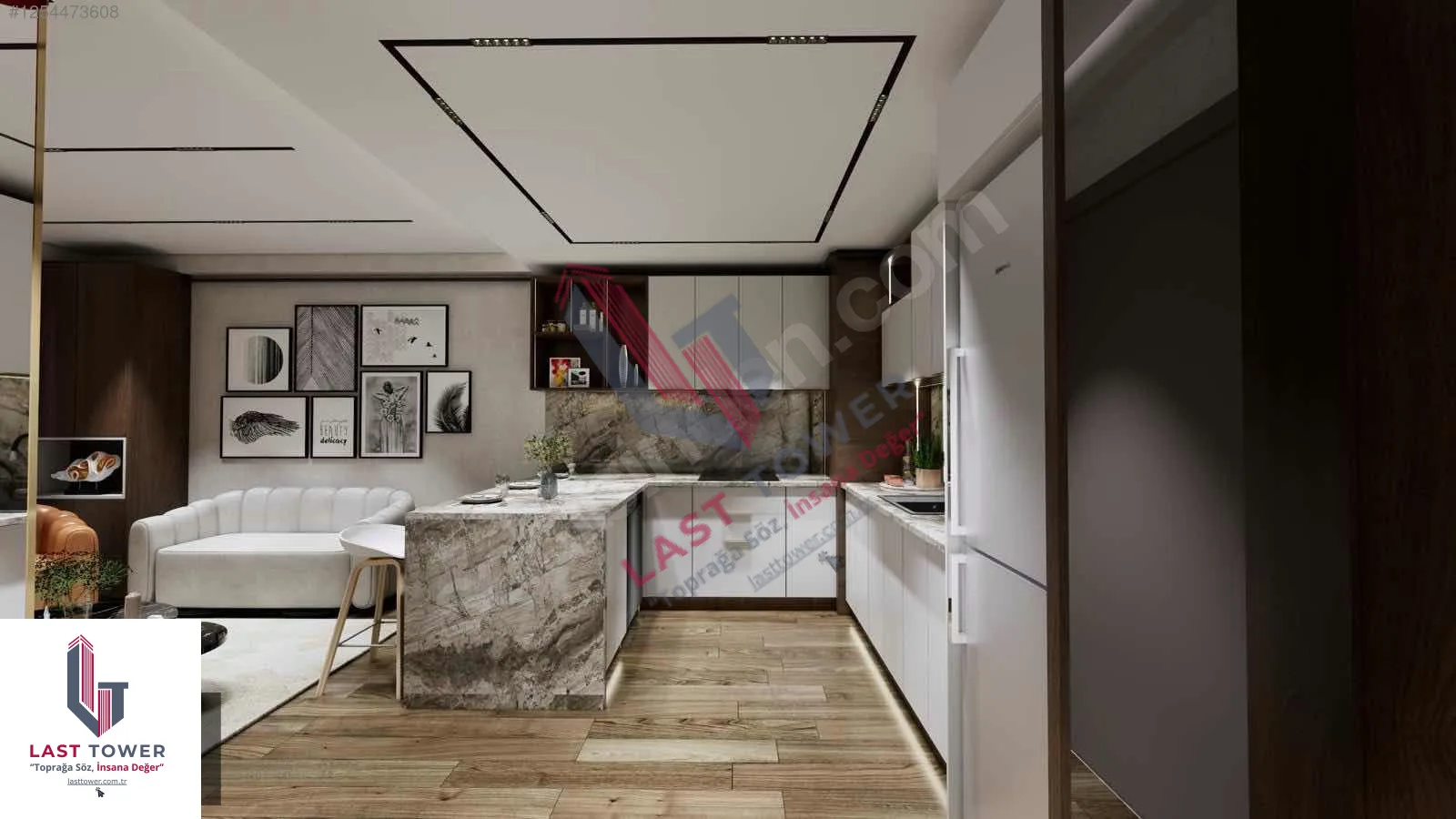 ERZURUM AZIZIYE SATILIK 1+1 DAİRE 50M² SALTUKLU 1/3 KAT SIFIR - Fotoğraf 9