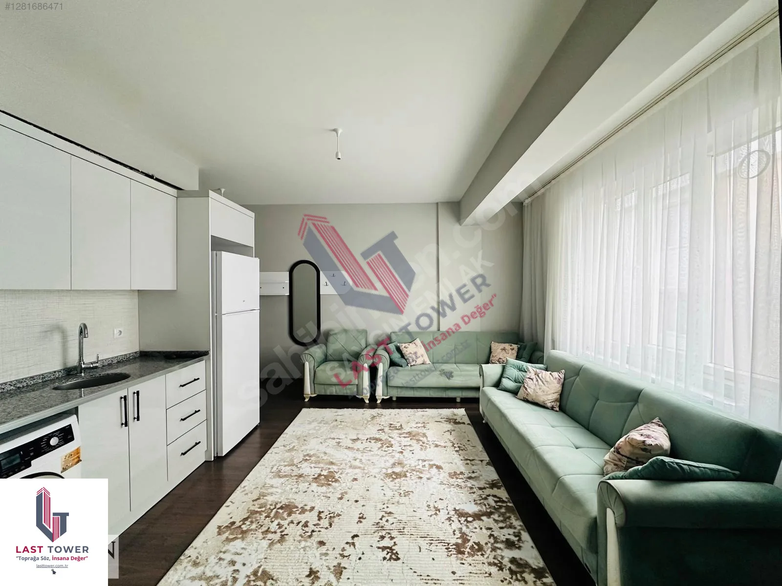 ERZURUM AZIZIYE SATILIK 1+1 DAİRE 40M² SALTUKLU 2/2 KAT SIFIR - Fotoğraf 3