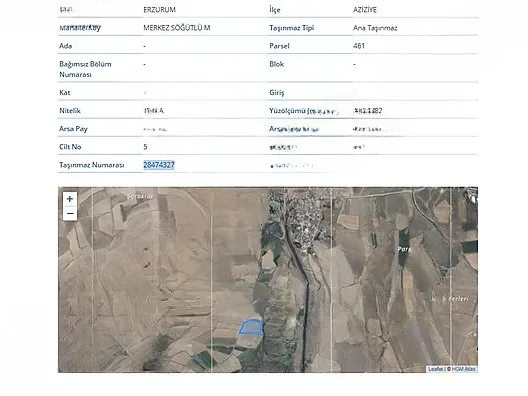Aziziye Merkez'de 1313082 m² Satılık Arsa - 1
