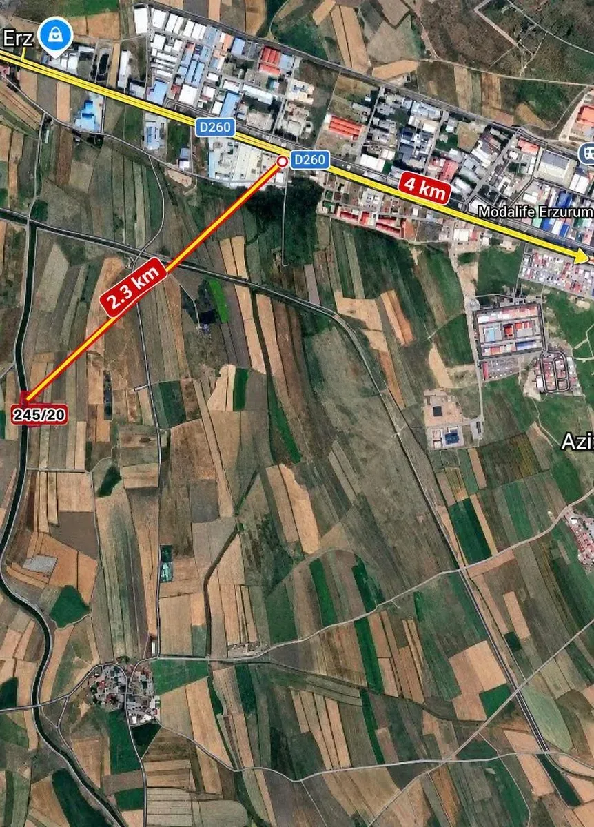 Aziziye Merkez'de 9398 m² Satılık Arsa - 5