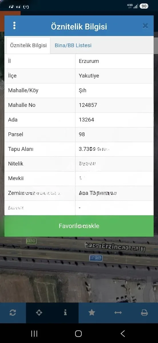Yakutiye Cedit'te 3738 m² Satılık Arsa - 3