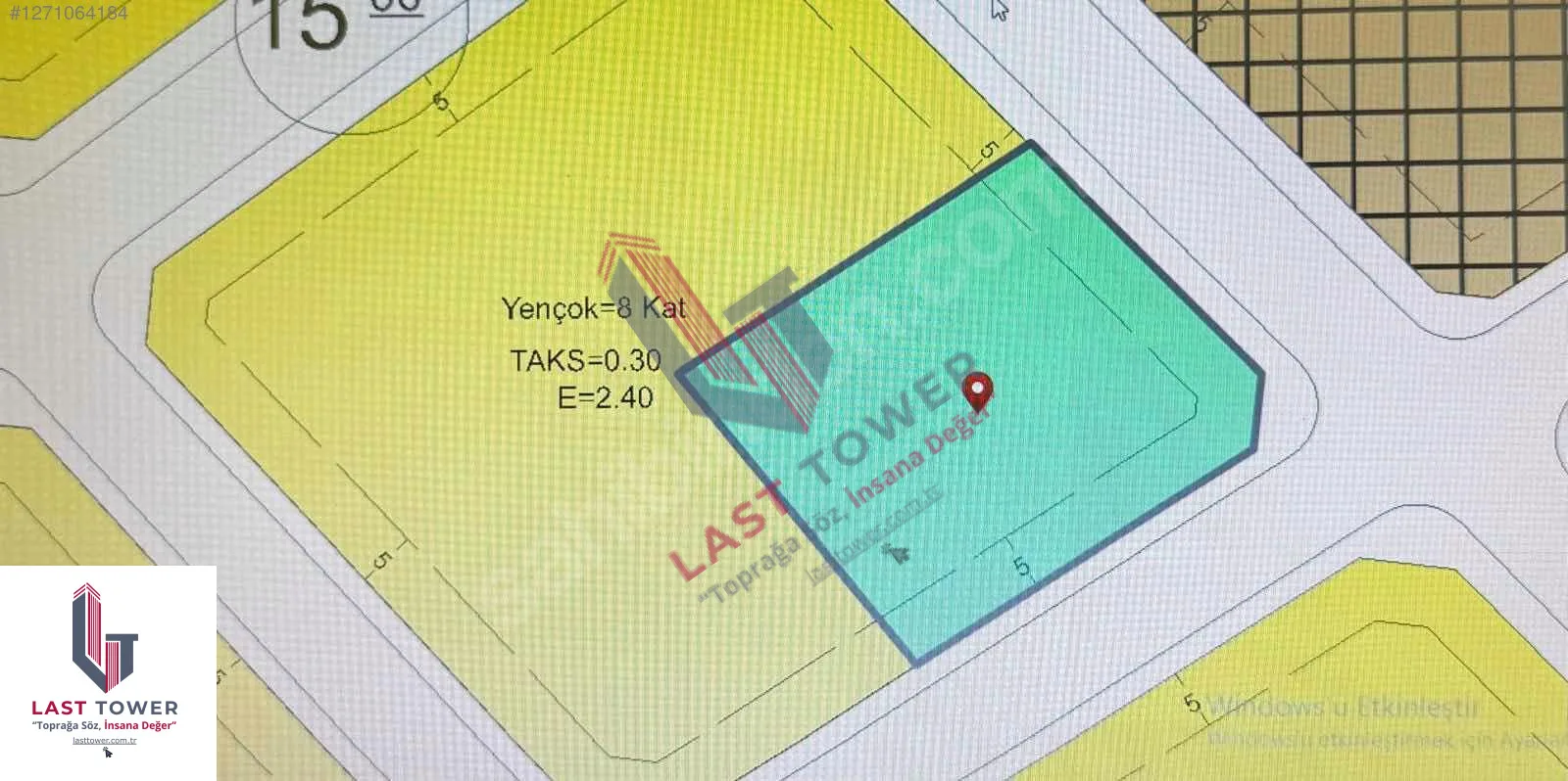 ERZURUM KAT KARŞILIĞI ARSA | PALANDÖKEN 1162M² - Erzurum / Palandöken / Abdurrahman Gazi Mah. Arsa