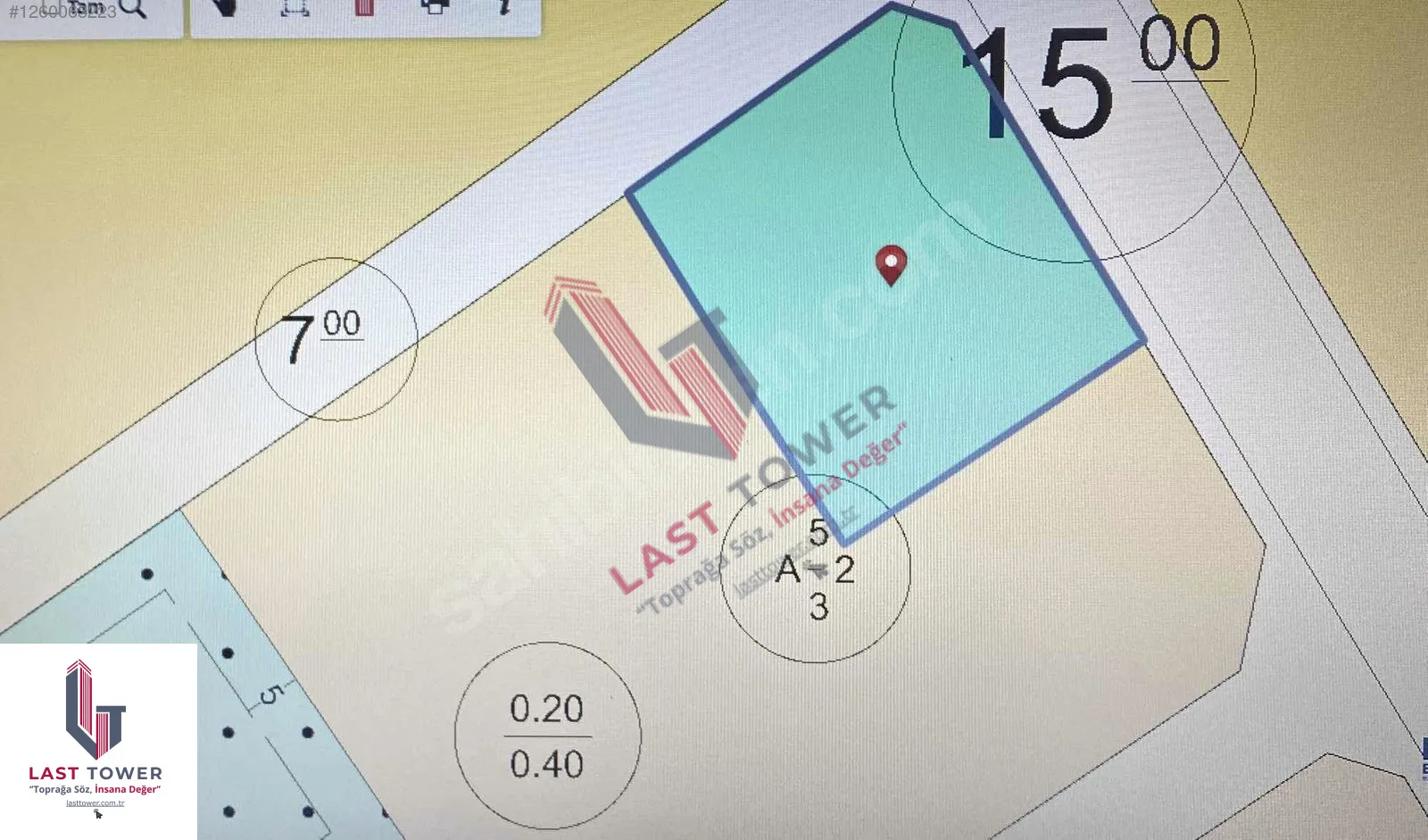 ERZURUM PALANDÖKEN SATILIK ARSA 1057M² VILLA İMARLI - Fotoğraf 2