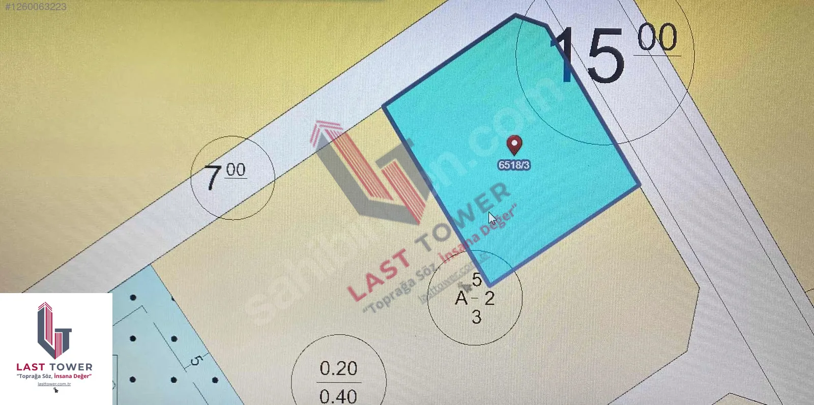 ERZURUM PALANDÖKEN SATILIK ARSA 1057M² VILLA İMARLI - Fotoğraf 3