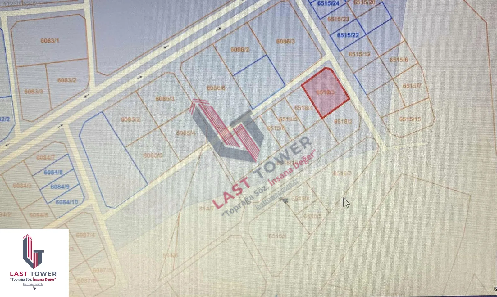 ERZURUM PALANDÖKEN SATILIK ARSA 1057M² VILLA İMARLI - Fotoğraf 4