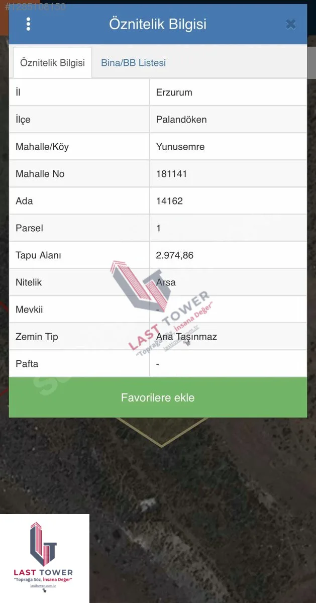 ERZURUM SATILIK ARSA | PALANDÖKEN 2974M² - Fotoğraf 2