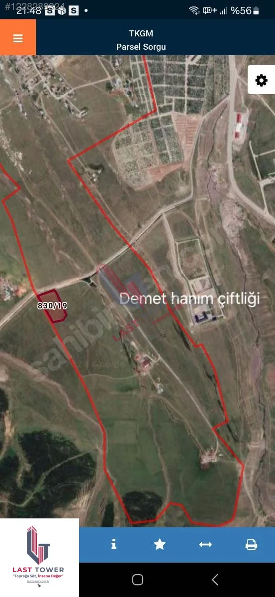 13183M² SATILIK ARSA ERZURUM PALANDÖKEN - Fotoğraf 4