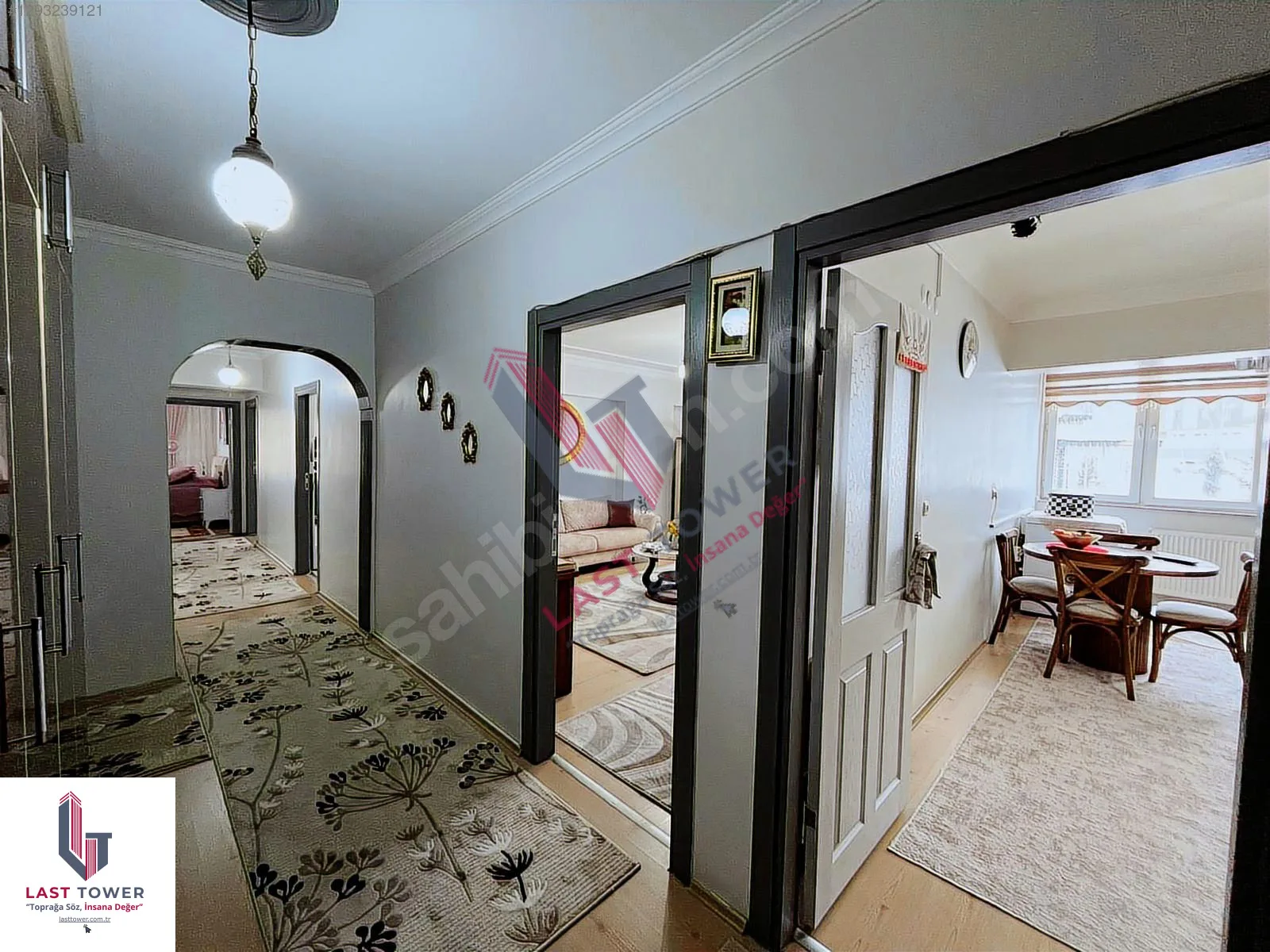ERZURUM SATILIK 3+1 DAİRE ARA/5 KAT 138M² PALANDÖKEN - Fotoğraf 3