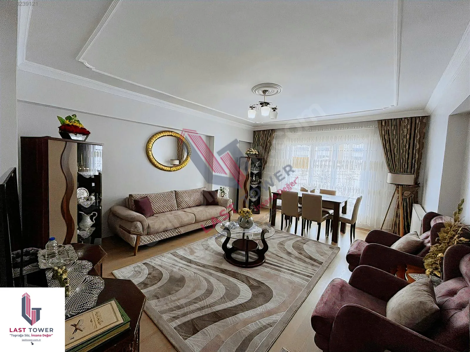 ERZURUM SATILIK 3+1 DAİRE ARA/5 KAT 138M² PALANDÖKEN - Fotoğraf 4