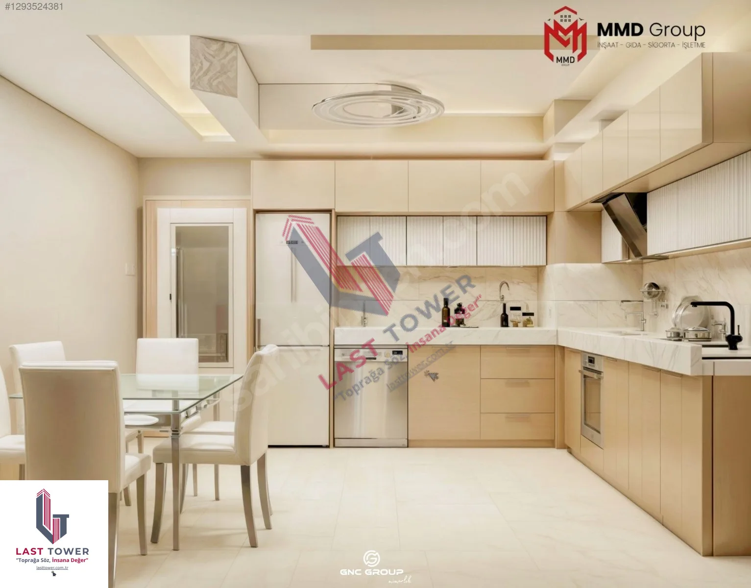 ERZURUM SATILIK 2+1 DAİRE | PALANDÖKEN 90M² SIFIR - Fotoğraf 2