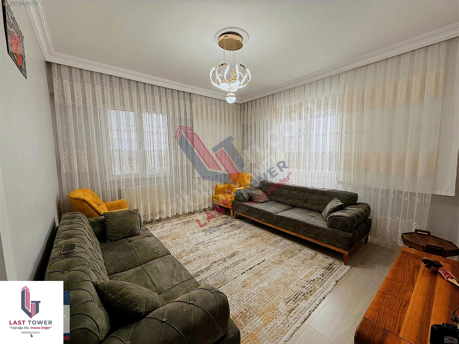 ERZURUM SATILIK 3+1 DAİRE ARA/6 KAT 160M² YAKUTIYE - Fotoğraf 9