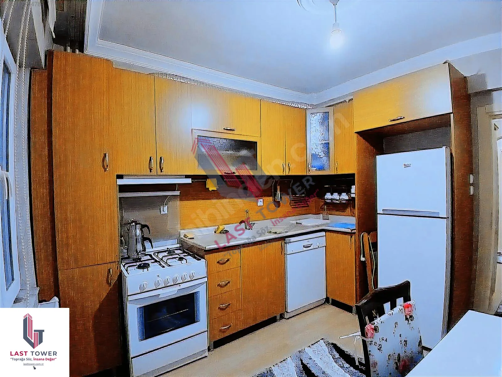 ERZURUM PALANDÖKEN KİRALIK 3+1 DAİRE 150M² MERKEZİ ISITMALI - Fotoğraf 4