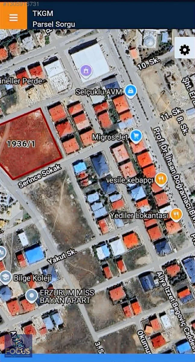 160M² SATILIK ARSA ERZURUM AZIZIYE - 3
