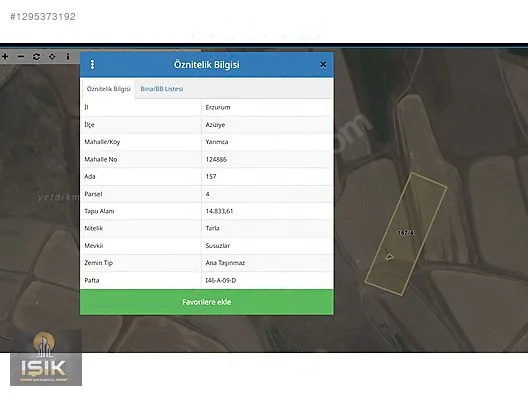 ERZURUM SATILIK ARSA | AZIZIYE - 3