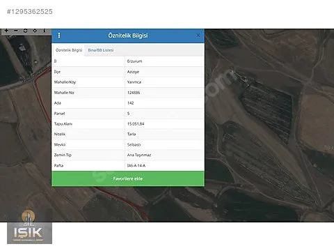 SATILIK ARSA ERZURUM/AZIZIYE ★ 15051M² TARLA İMARLI - 3