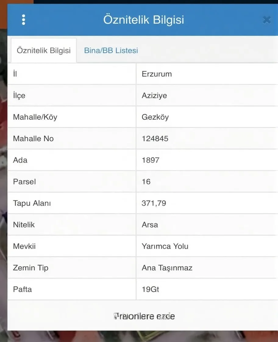 ERZURUM SATILIK ARSA 371M² AZIZIYE SALTUKLU - 4