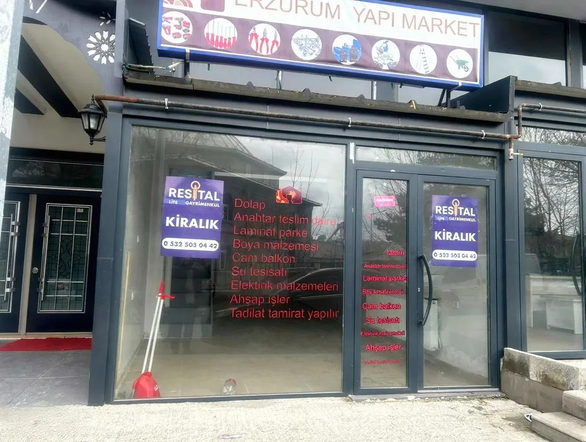 55M² KİRALIK DÜKKAN ERZURUM PALANDÖKEN MÜFTÜ SOLAKZADE MH. - 1
